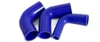 90° graden silicone slang bocht reductie blauw