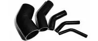 45° siliconen slang bocht zwart