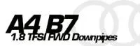 Audi A4 B7 1.8 TFSI FWD uitlaatpijpen