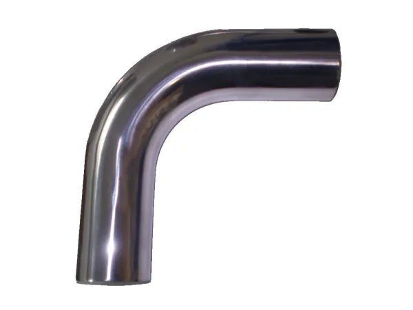 Aluminium pijpbocht 90° ø 54mm - L 350mm - 2mm wanddikte lasbaar