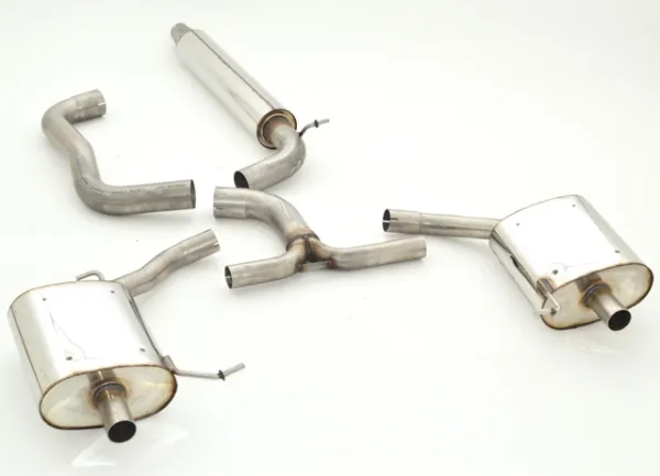 Uitlaatsysteem/sportuitlaat voor Skoda Octavia , Jetta 5 1.4 TSI, 2.0TFSI 76mm roestvrij staal met EG-goedkeuring (kentekenvrij)