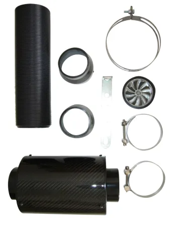 Carbonlook airbox luchtfilter 76mm aansluitingen koude lucht inlaat