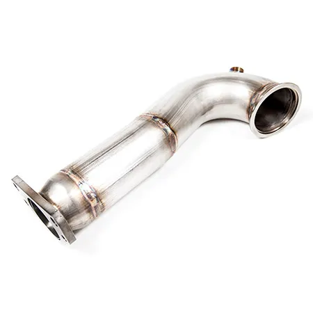 Downpipe voor Abarth 500 Abarth Punto Evo 1.4T Multiair 16v ø 76mm met 200 cell metalen kat ø 100mm - gemaakt van roestvrij staal - EURO 6