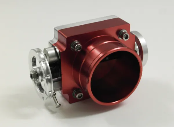 Gasklep binnen ø 80mm van aluminium voor VR6 R32 16v 1.8T Turbo etc.zilver