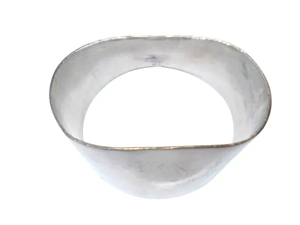 Roestvrijstalen buisadapter 76 mm op ovale GT28xx flens V2A roestvrij staal