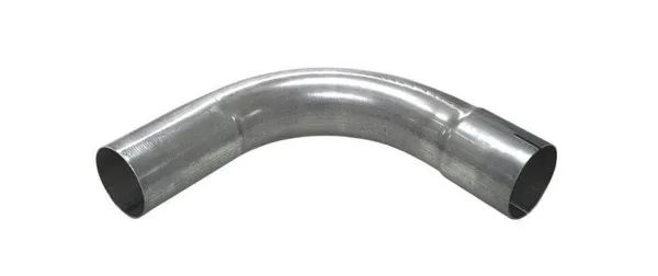 Roestvrijstalen pijpbocht 90° ø 63,5mm 2,5" voor uitlaatpijp pootlengte 250mmx1,5mm wand