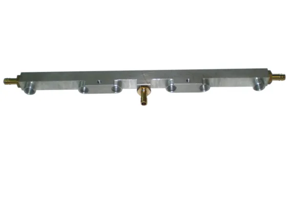 Injectiebalk voor VW VR6 Turbo uit aluminium gemaakt 2 aansluitingen