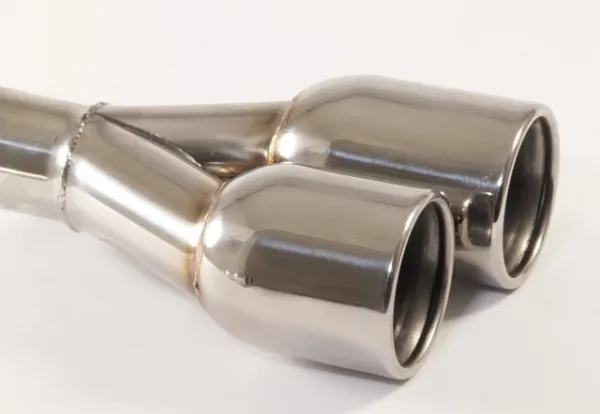 Bumpijp 40 - 2x90mm rond geflensd verzet roestvrij staal