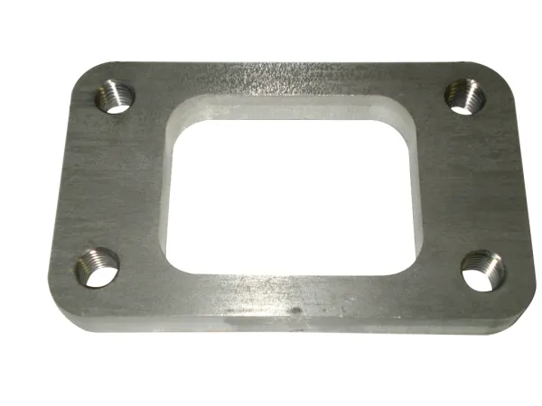 Flens T4 82,5x70mm 10mm dik uit roestvrij staal voor spruitstukconstructie