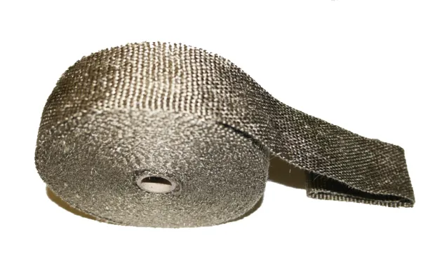 Hittebeschermingstape titanium 10 meter - 25 mm breed voor spruitstukken, Y-pijpen en uitlaatsystemen