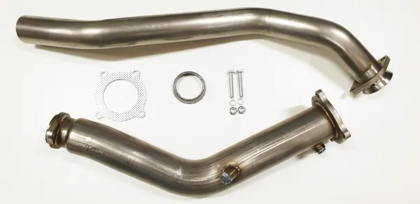 Y-pipe downpipe voor Audi A4 B7 2.0 TFSI ø 76mm roestvrij staal 54 mm
