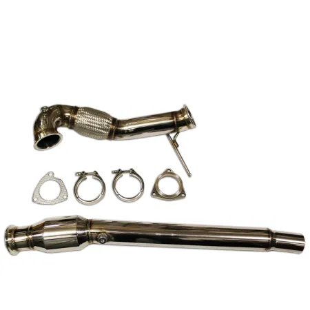 Y-pipe downpipe voor Audi S3 8L 209PS TT 225PS ø 76mm roestvrij staal met 200 cells sport katalysator (ø 120mm)