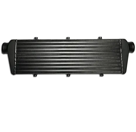 Intercooler 550x180x65mm aluminium - aansluitingen 57,5mm intercooler ZWART