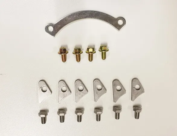 Turbolader montage set voor K03, K04-001, K04-015 en K04-023 uitlaat huis met 6 schroeven en 6 keerplaten