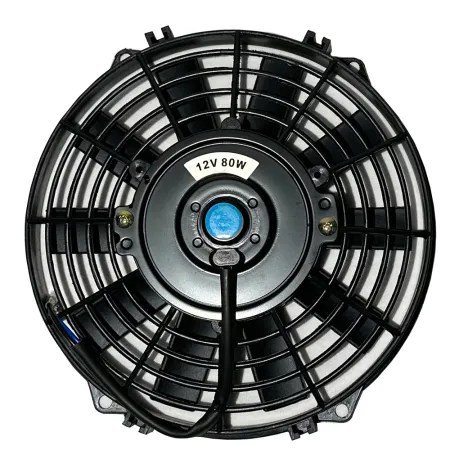 Motorsport ventilator 12v 80Watt ø 247mm - bladen 215mm diepte 65mm zuigen en blazen