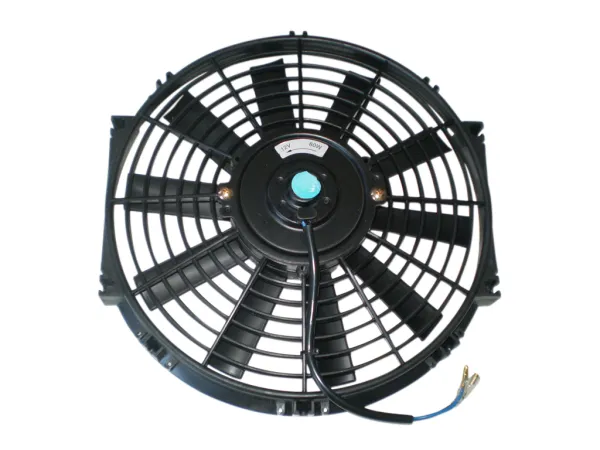 Motorsport ventilator 12v 80Watt ø 305mm blad ø 275mm diepte 65mm zuigend en blazend