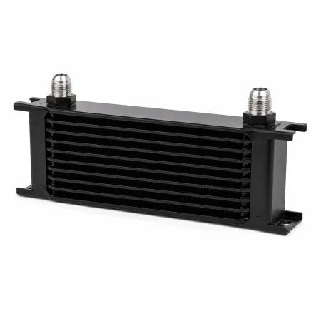 Oliekoeler 10 rijen 330x70x50 mm - D10-aansluitingen - zwart