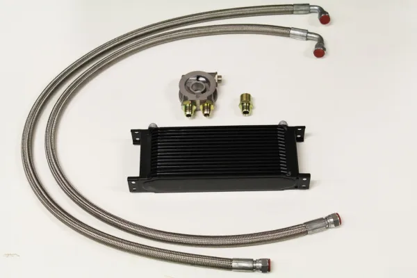 Oliekoelerkit compleet voor Audi/VW 10 rijige oliekoeler zwart