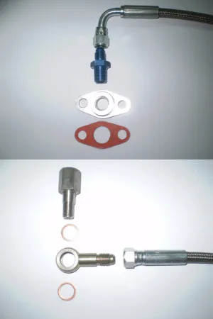 Olietoevoerleiding voor VR6, 1.8T, R32 voor glijlagerturbo's 1,20 meter PTFE