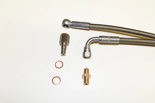 Olietoevoerleiding voor VR6, 1.8T, R32 met oliebegrenzer 1,20 meter PTFE