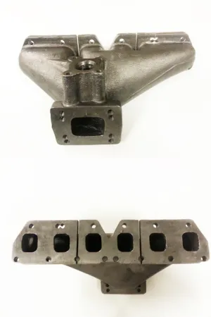 Rothe-turboexhaust manifold R32 V6 Golf 4 S3 nikkelgietwerk T3 + T4-flens + 38 mm S2-turboexhaust manifold met sleuf