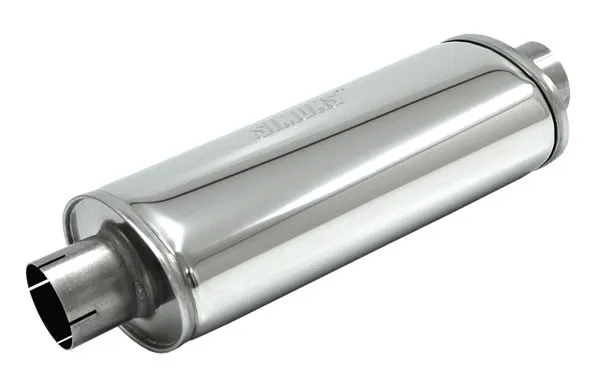 Geluiddemper Simons ø 76mm 3" ovaal 140x220mm L 420mm roestvrij staal 1.8T AGU met K04, GT28 met markering