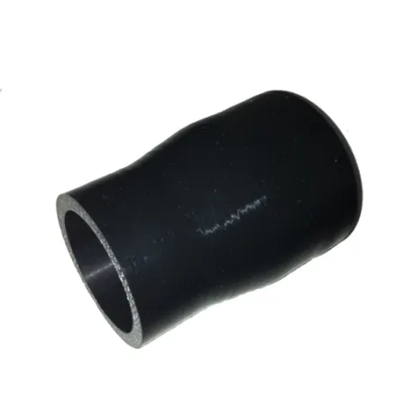 Silicone verloopstuk recht 54x51mm binnendiameter zwart L 100mm 4 ply 5mm Wa