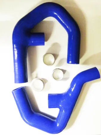 Siliconen slangen blauw voor upgrade intercooler 261003 voor Golf 5, Golf 6 GTI