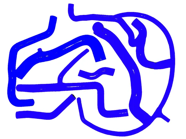 Siliconen slangenkit voor Golf 3 VR6 blauw slangenkit