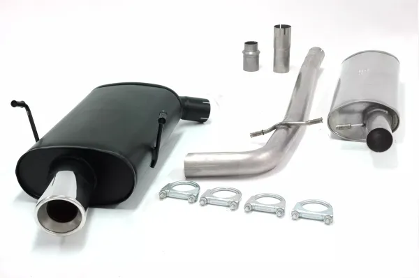 Simons Chroom stalen sportuitlaat 100mm rond voor Peugeot 406 berline 2.0