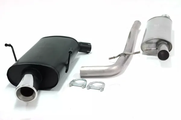 Simons Chroom stalen sportuitlaat 100mm rond voor Peugeot 406 Sedan / Coupé 3.0 V6