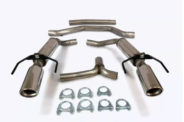 Simons Roestvrijstalen duplex sportuitlaatsysteem 100 mm + 100 mm rond voor SAAB 9-3 1.9TiD/1.9TTiD
