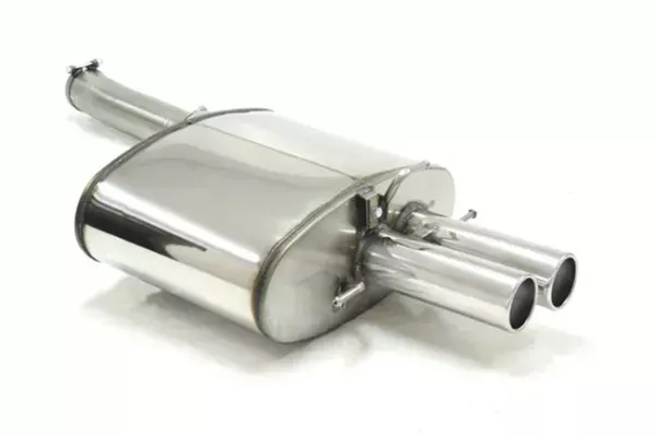 Simons roestvrijstalen sportuitlaatsysteem 2x 80mm rond voor BMW 5-serie E60 550i V8 berline