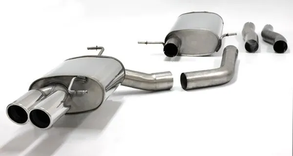 Simons Roestvrijstalen sportuitlaatsysteem 2x80 mm voor Audi A4 (B8) 2wd/Quattro berline/avant/allroad/stationwagon 1.8T/2.0T