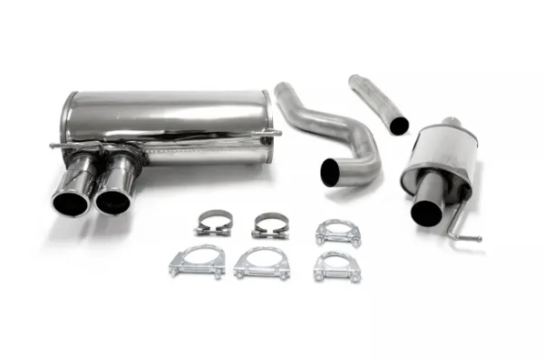 Simons Roestvrijstalen sportuitlaatsysteem 2x80 mm voor BMW E92 323, 325, 330i (N52) 2005-2007 met EG-goedkeuring (registratievrij)