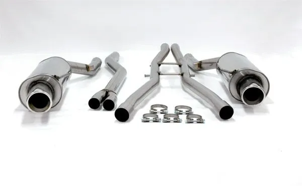 Simons Roestvrijstalen sportuitlaatsysteem duplex 100 mm voor Audi A6 (C5) Quattro berline/avant/stationwagon 1.8T