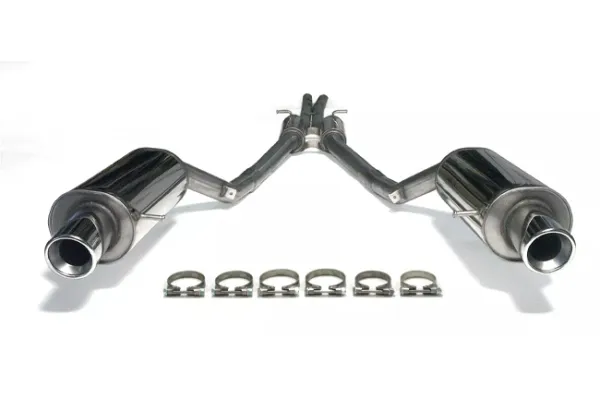 Simons Roestvrijstalen sportuitlaatsysteem duplex 100 mm voor Audi A6 (C5) Quattro berline/van/stationwagon 2.4/3.0