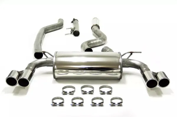 Simons roestvrijstalen sportuitlaat Duplex 2x 80 mm voor BMW F30 320i, 328i