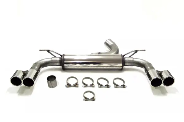 Simons Roestvrijstalen sportuitlaat Duplex 2x 80 mm installatie voor BMW F32 420D