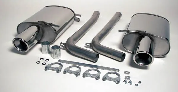 Simons Roestvaststalen sport-achterdemper Duplex L+R 1x100 mm voor Audi A4 (B6/B7) Quattro Cabrio 1.8T/2.0TFSI met EC-keurmerk