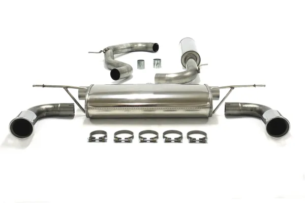 Sportuitlaat voor Golf 7 GTI 220-230PS ø 76mm RVS duplex met EG-typegoedkeuring (kentekenvrij)