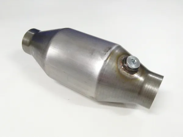 Sportkat / racekat 100 cellen ø 120mm - L 300mm RVS metalen kat met lambdasonde aansluiting - EURO3
