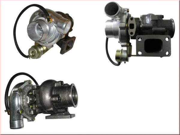 Turbolader T3/T4 400pk met wastegate 60A/R-63A/R 360° racelager T3 flens - Vband aansluiting
