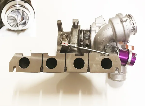 Turbolader Upgrade Hybride K04-064 voor 2.0 TFSI Audi S3, TTS, Golf 6 R GTI, Cupra R tot 400pk 53049880064 + GTX2867R compressorwiel EA113