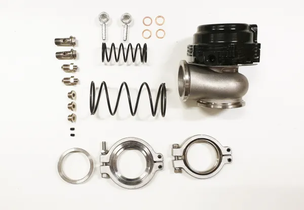 Wastegate 44mm V-band roestvrij staal verstelbaar tot 2 bar