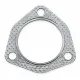 Afdichting met 3 gaten voor Audi 1.8T tussen katalysator en downpipe – binnendiameter 60 mm