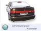 Simons Chroomstalen sportuitlaat 90 mm rond voor SAAB 9000 CS Turbo 2.0/2.3/Aero