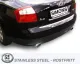 Simons Roestvrijstalen sportuitlaatsysteem Duplex L+R 1x100 mm voor Audi A4 (B6) Quattro sedan/avant/stationwagon 1.8 T EC-goedkeuring