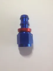 30x Aluminium fitting recht D08 3/4 UNF op 13mm slangaansluiting push on