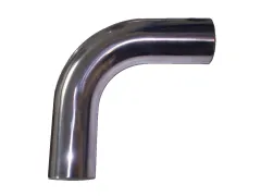 Aluminium buisbocht 90° ø 57 mm - L 350 mm - 2 mm wanddikte, lasbaar